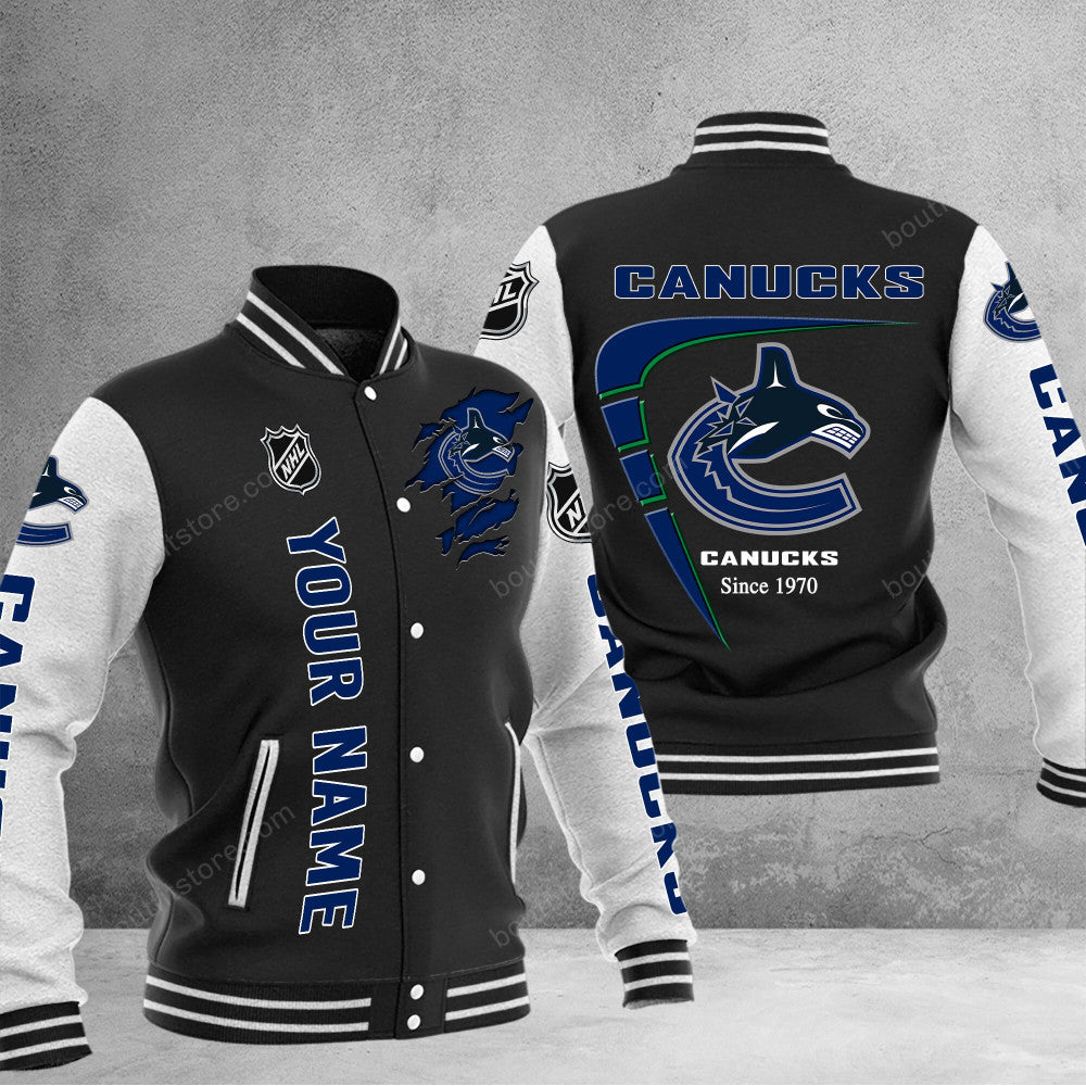 Vancouver Canucks Baseball Jacket Gift For Fan 0547