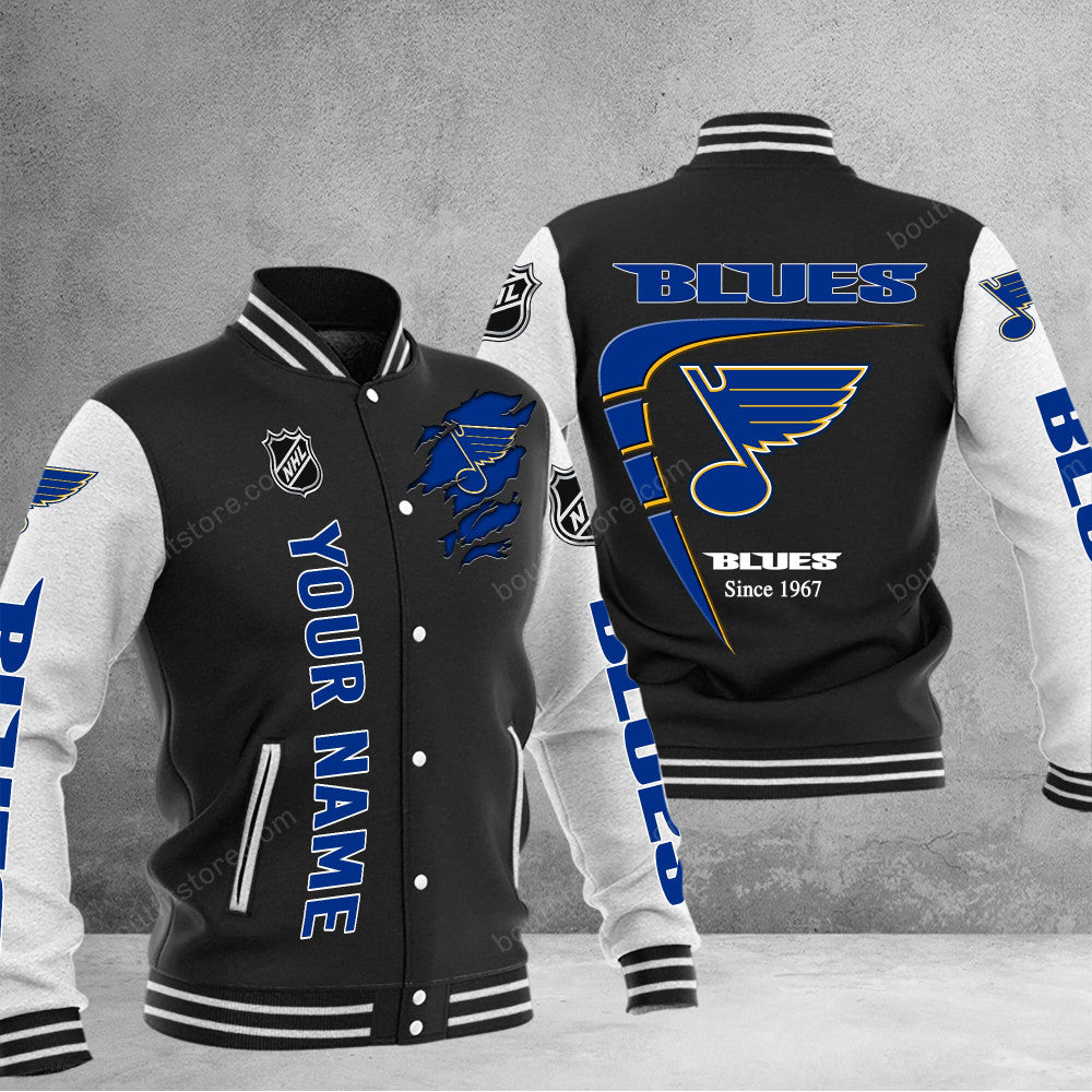 St Louis Blues Baseball Jacket Gift For Fan 0544