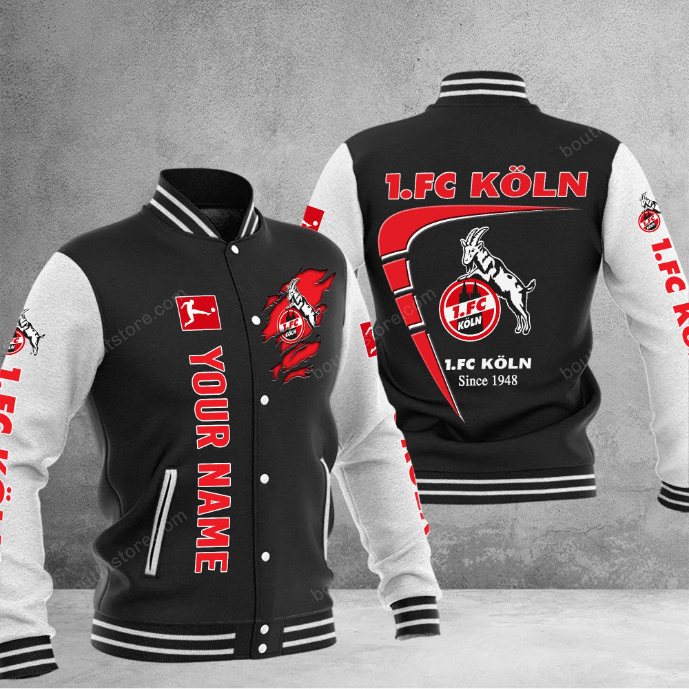 1. Fc Koln Baseball Jacket Gift For Fan 0334