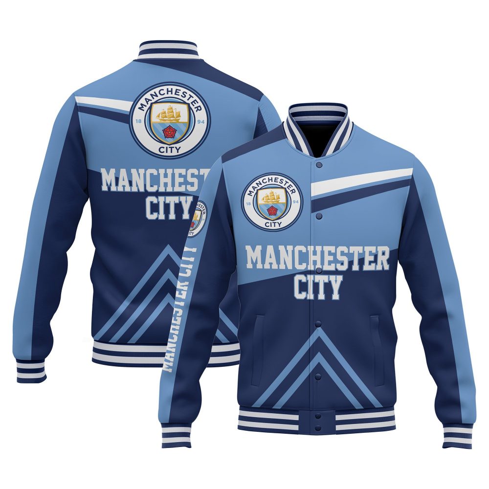 Manchester City Special Design 3D Unisex Varsity Jacket