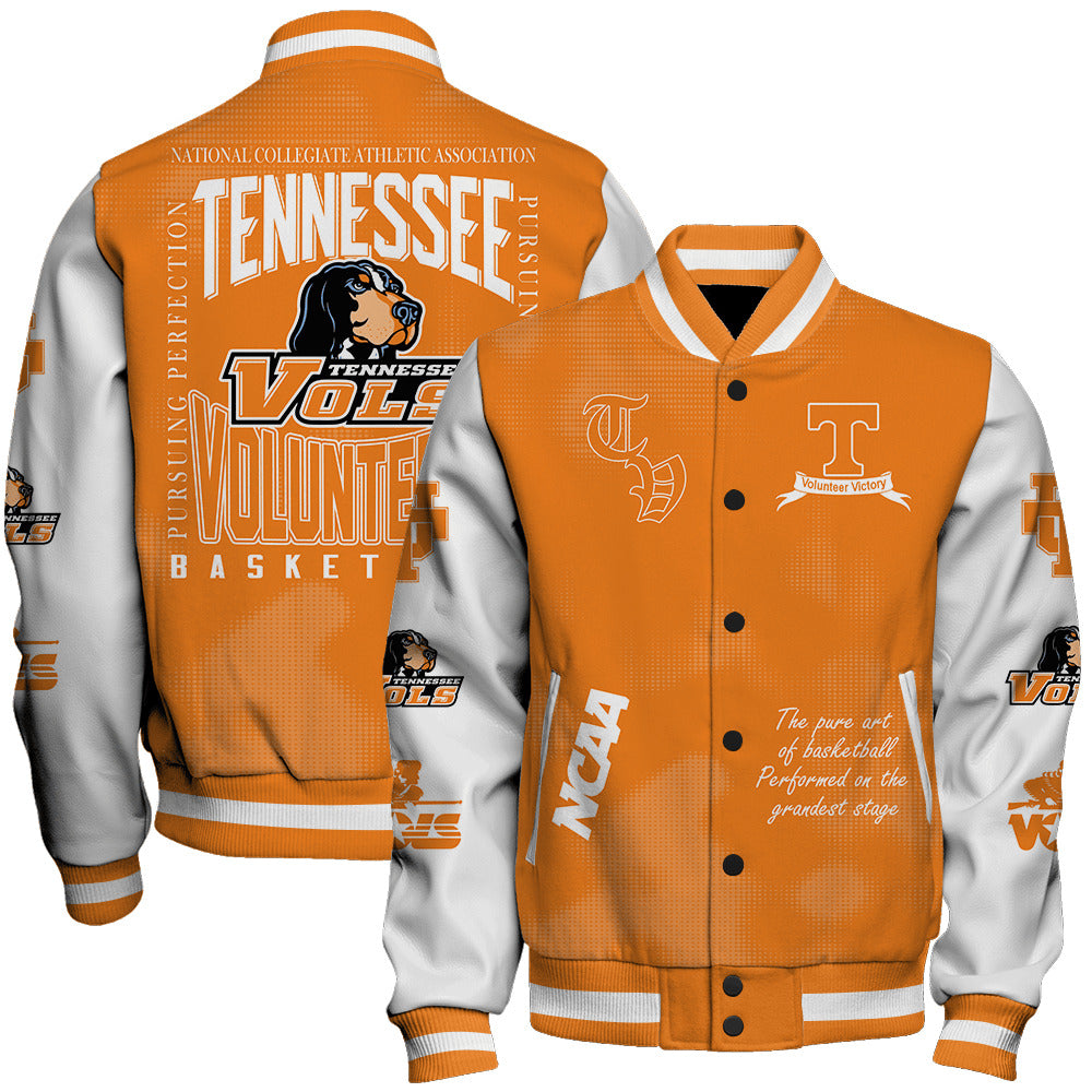 Tennessee Volunteers Ncaa Basketball Volunteer Victory 3D Unisex Varsity Jacket