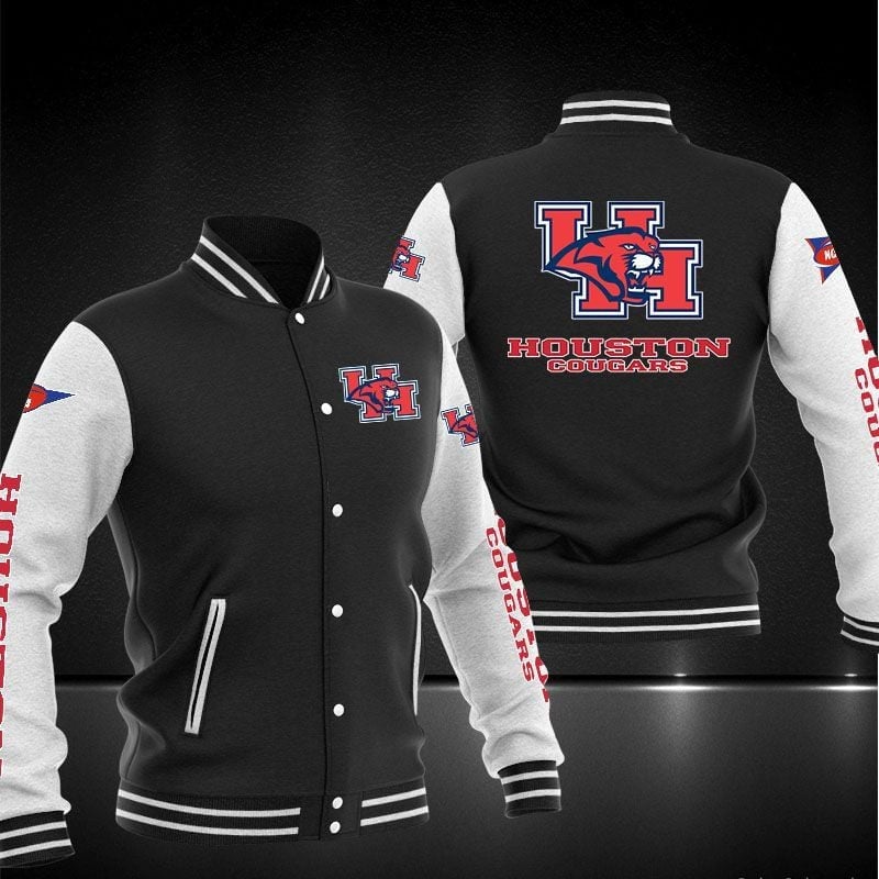 Houston Cougars Ncaa Team Name And Logo Varsity Jacket