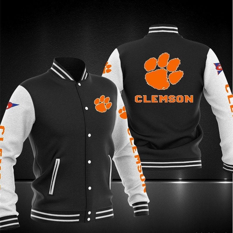 Clemson Tigers Ncaa Team Name And Logo Varsity Jacket