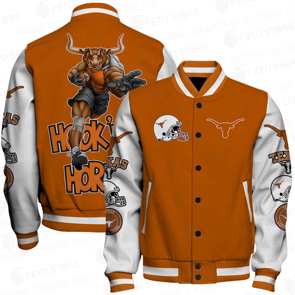 Texas Longhorns Ncaa Football Varsity Jacket Stm