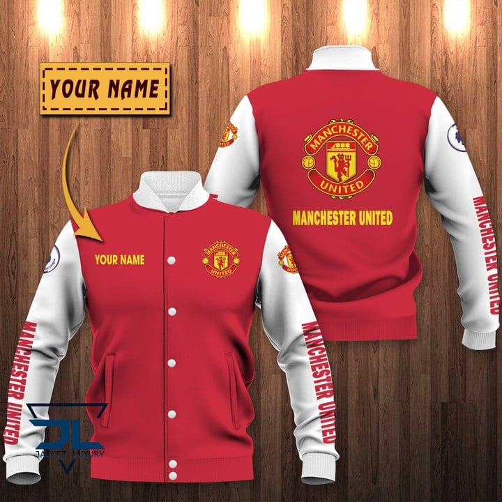 Manchester United Premier League Varsity Jacket