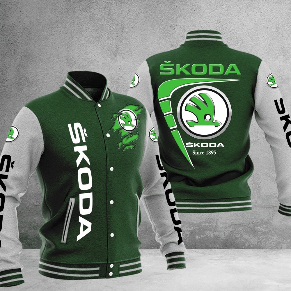 Skoda Baseball Varsity Jacket Full Color