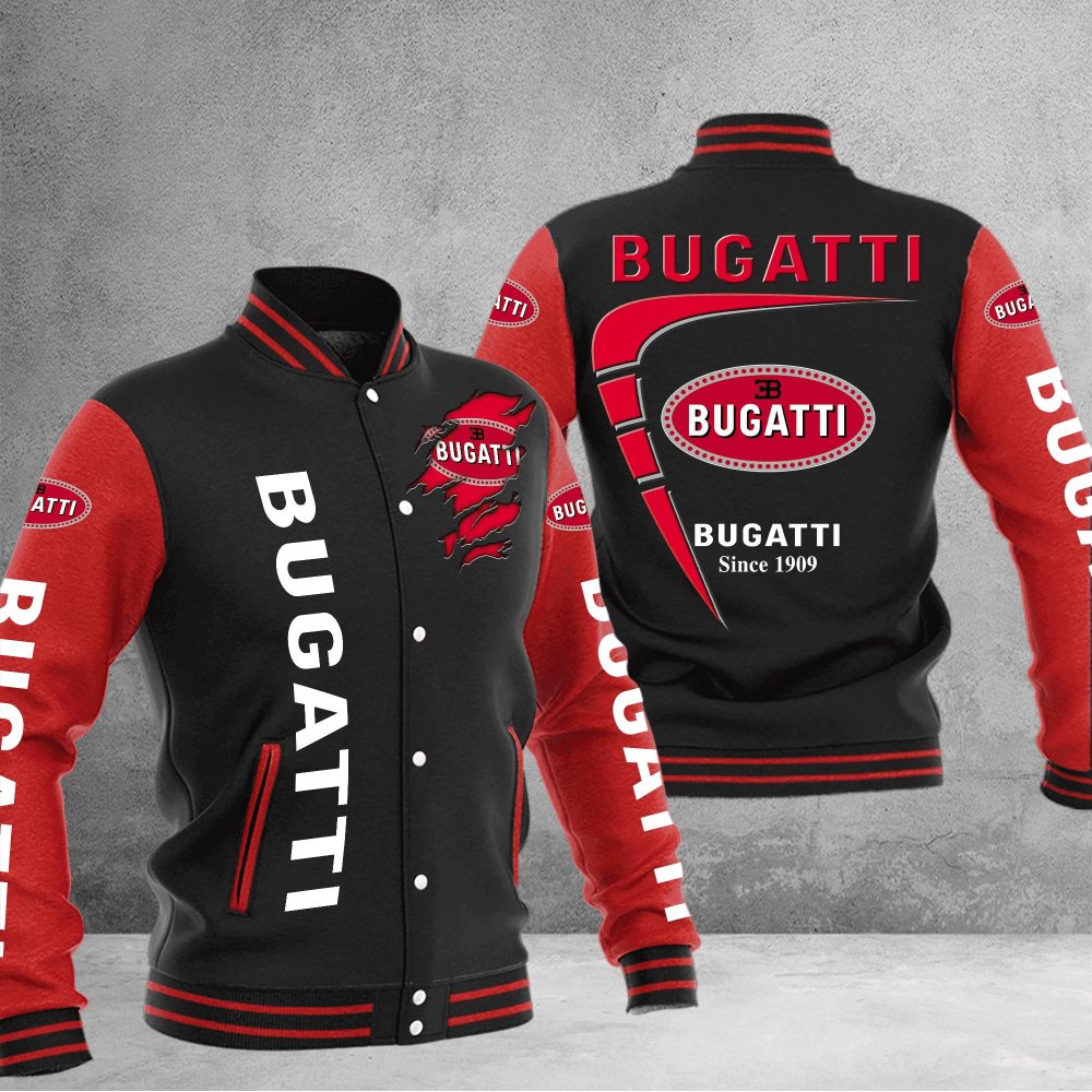 Bugatti Baseball Varsity Jacket Full Color