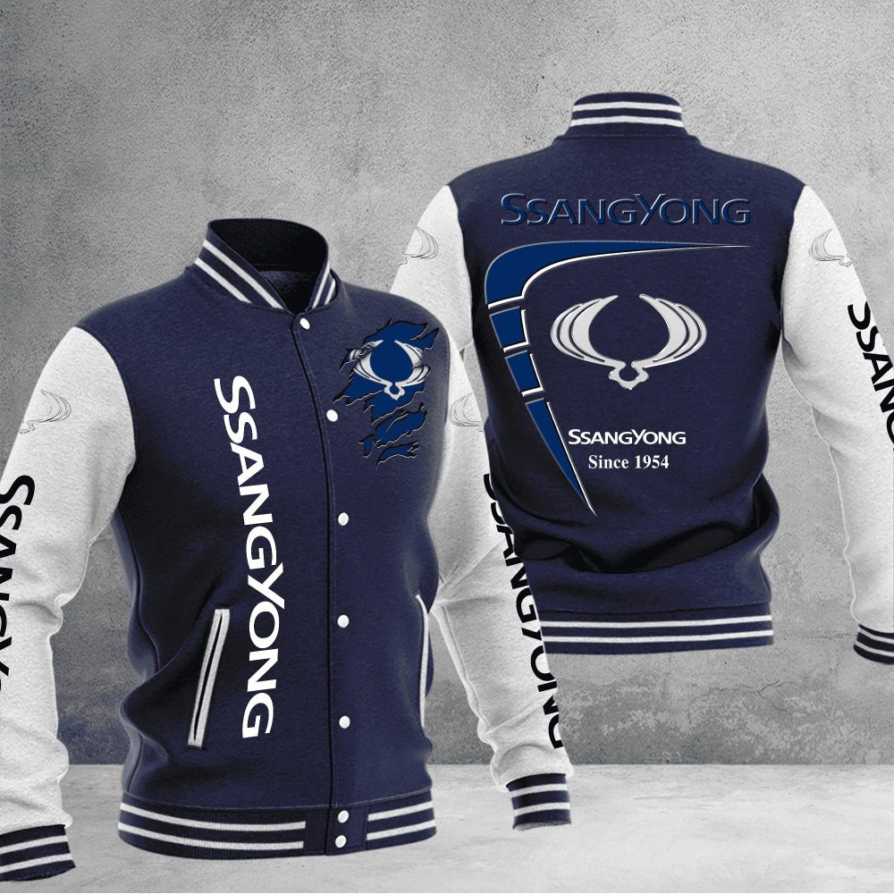 Ssangyong Motor Baseball Varsity Jacket Full Color