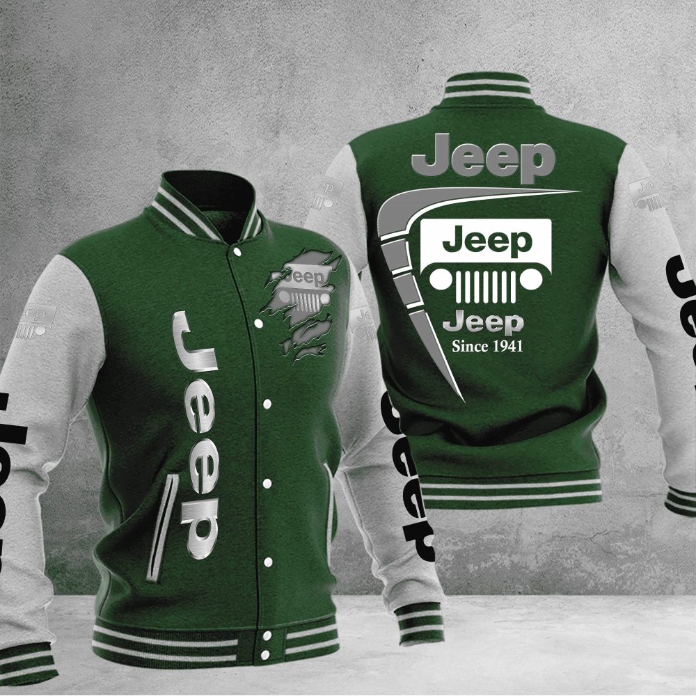 Jeep Baseball Varsity Jacket Full Color