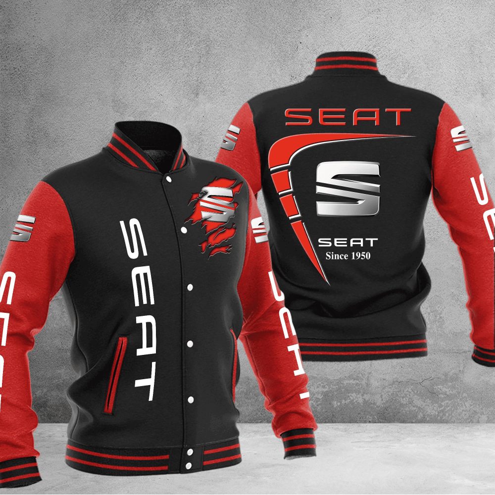Seat Baseball Varsity Jacket Full Color