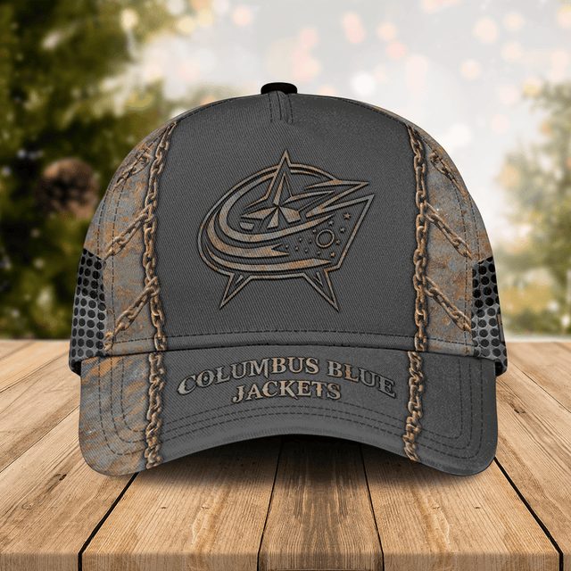 Columbus Blue Jackets Rustic Logo Cap - Premium Embroidered Design, Perfect Gift For Hockey Fans!