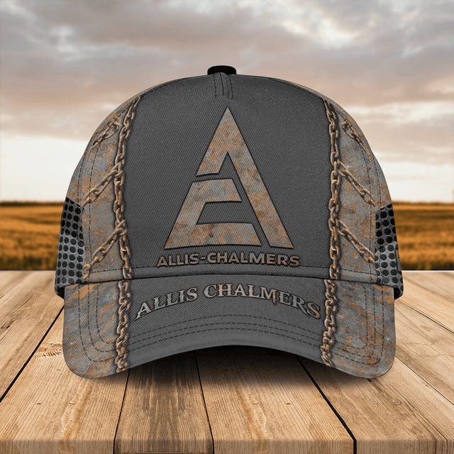 Stylish Allis-Chalmers Distressed Cap With Chain Stitch Design - Perfect For Farmers &amp; Fans!