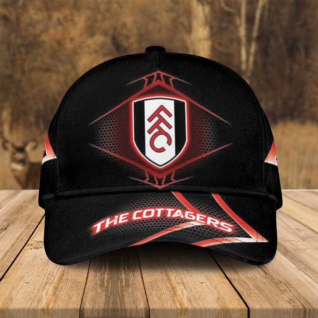 Fulham Fc 'The Cottagers' Black Cap – Stylish Supporters Hat For Fans