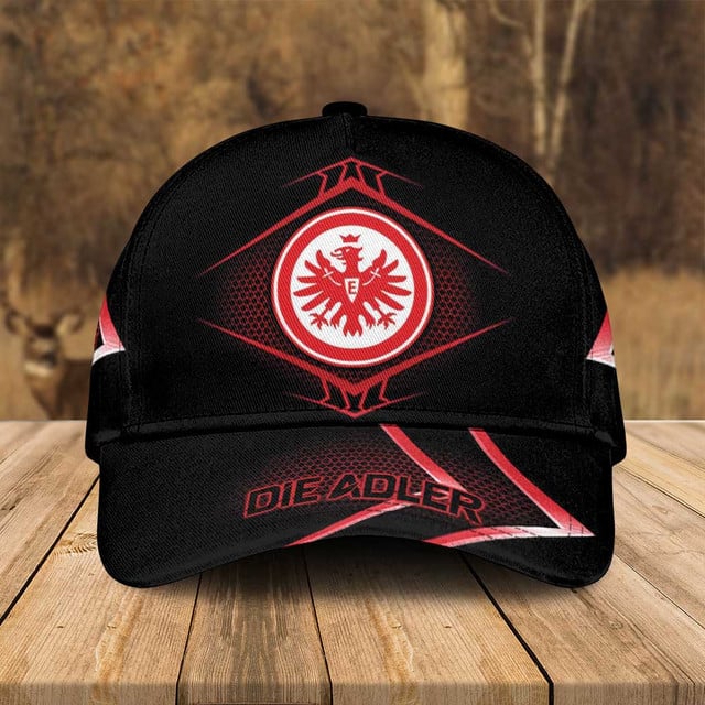 Eintracht Frankfurt Die Adler Cap - Stylish Black &amp; Red Fan Gear Hat