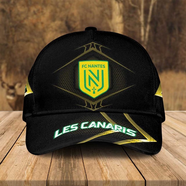 Fc Nantes 'Les Canaris' Cap - Premium Black And Yellow Fan Gear