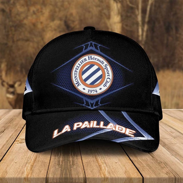 Montpellier Hérault Sc La Paillade Fan Cap - Stylish Black Adjustable Hat For Supporters