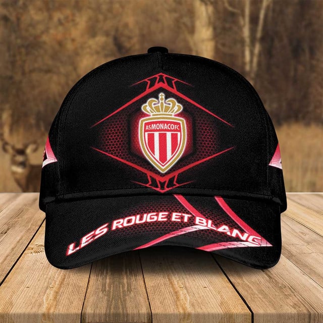 As Monaco Fc Cap - Stylish Black &amp; Red, Perfect For Fans , Les Rouge Et Blancs Collection