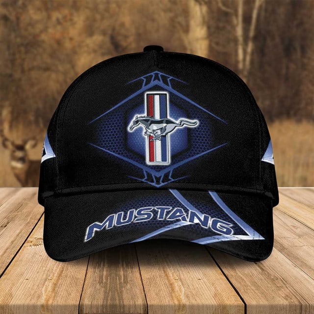 Mustang Logo Black Cap – Stylish Embroidered Hat For Car Enthusiasts