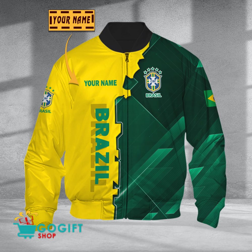 Brazil National Soccer Team Bomber Jacket