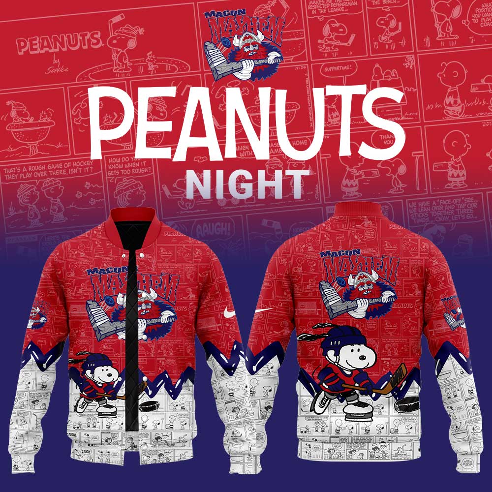 Macon Mayhem 75Th Anniversary Of Peanuts Jacket