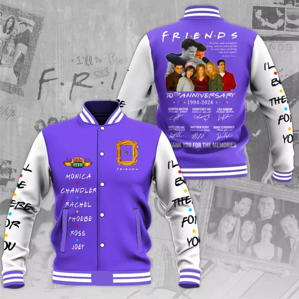 Celebrate 30 Years Of Friends With This Exclusive Anniversary Varsity Jacket - Limited Edition!
