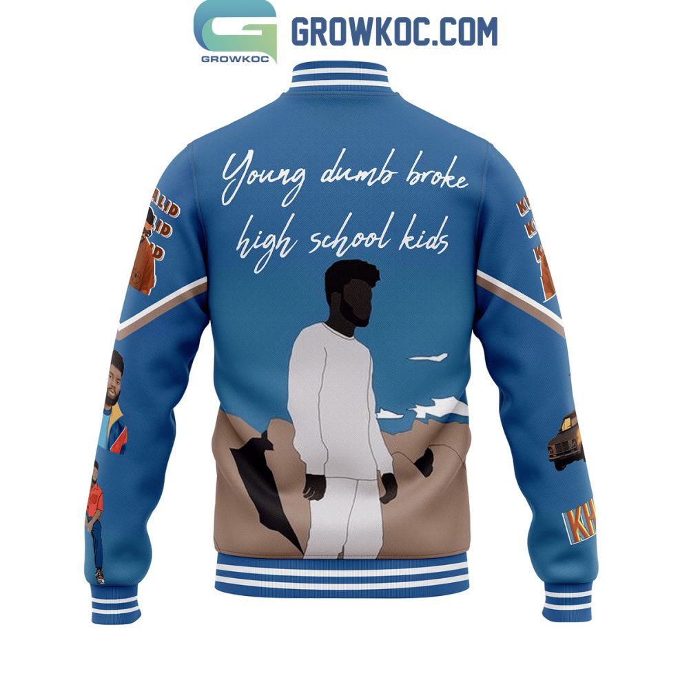 Stylish Blue Varsity Jacket - American Teen Design For High School Kids