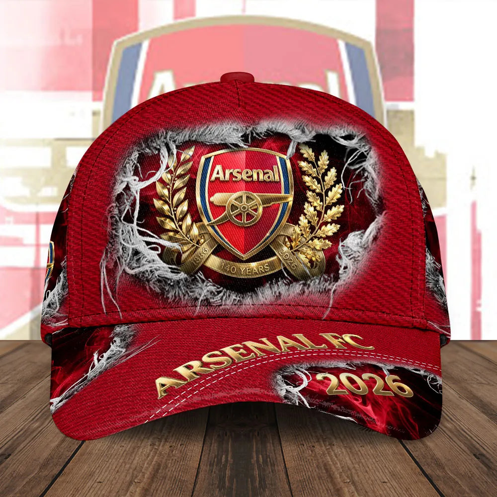 Arsenal Fc 140Th Anniversary Classic Cap