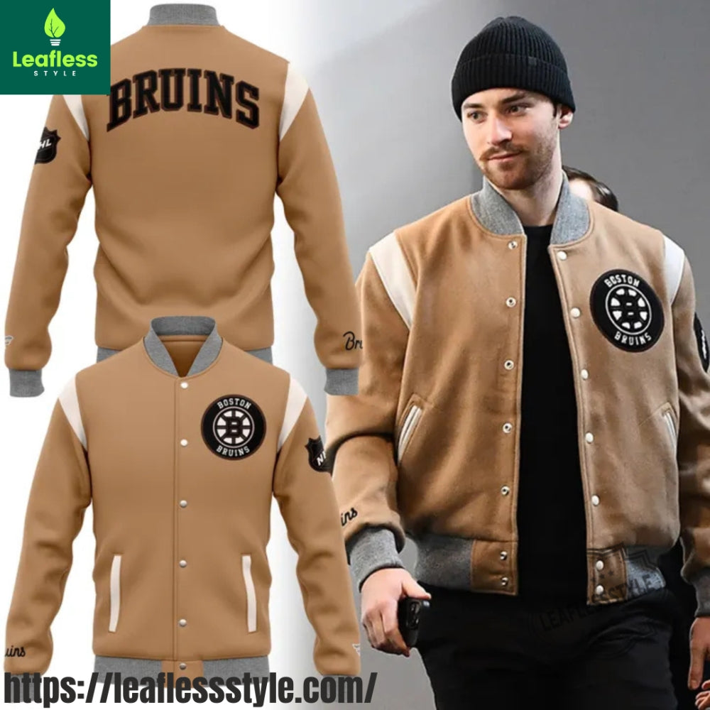 Boston Bruins 2025 Baseball Jacket