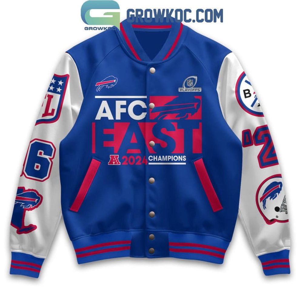 Afc East 2024 Champions Jacket - Bold Buffalo Design, Perfect For Fans!