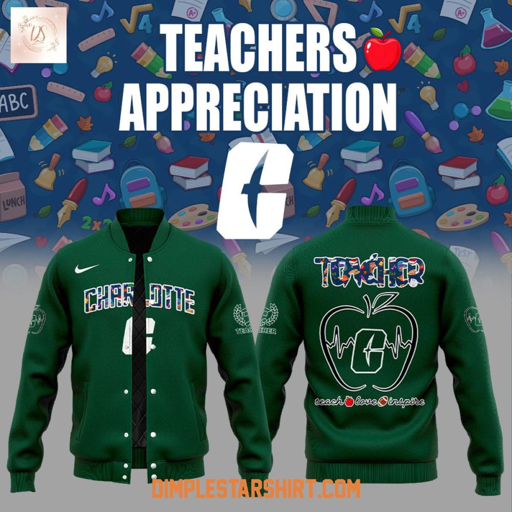 Charlotte 49Ers Teachers Appreciation 2025 Baseball Jacket