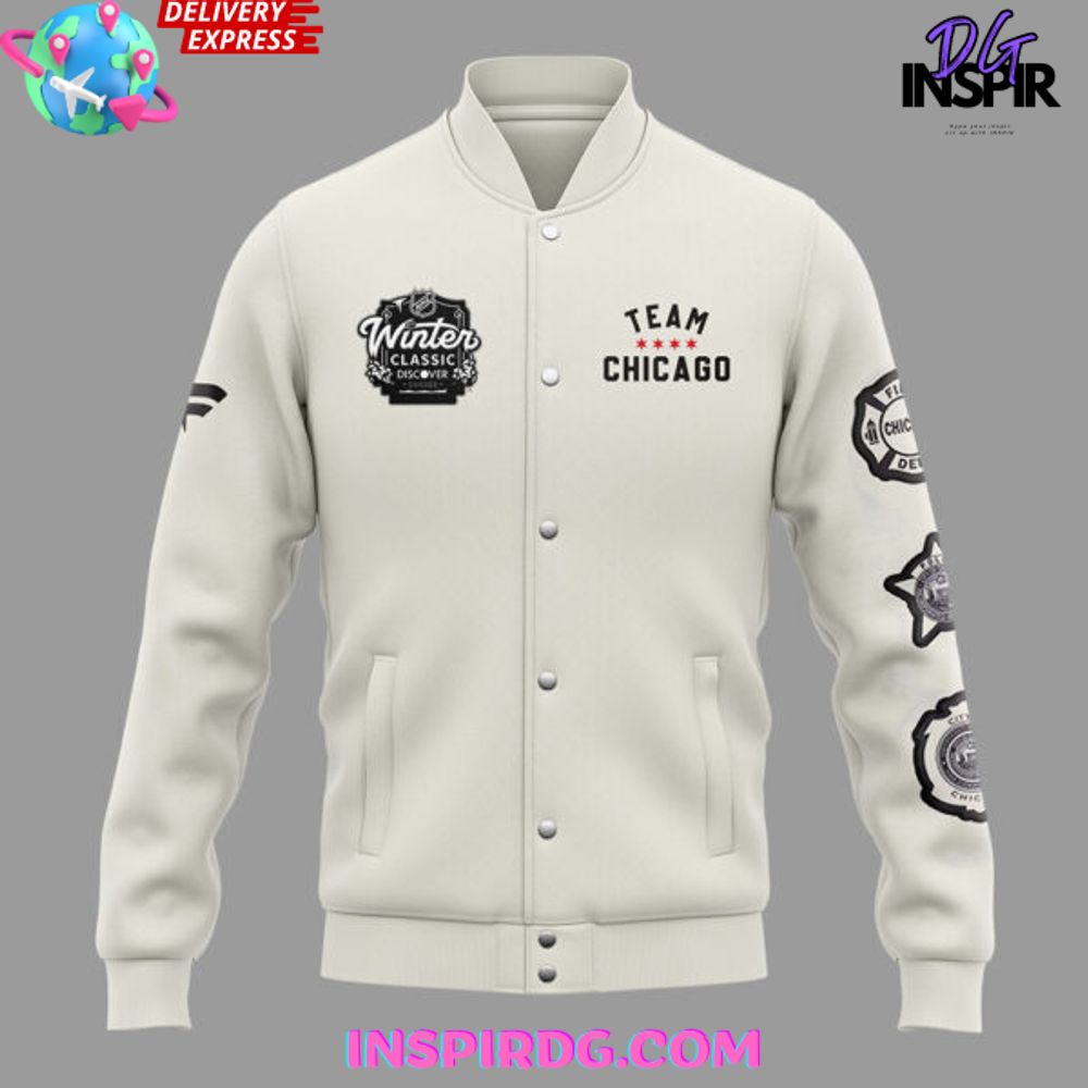 Chicago Blackhawks Winter Classic 2025 Varsity Jacket