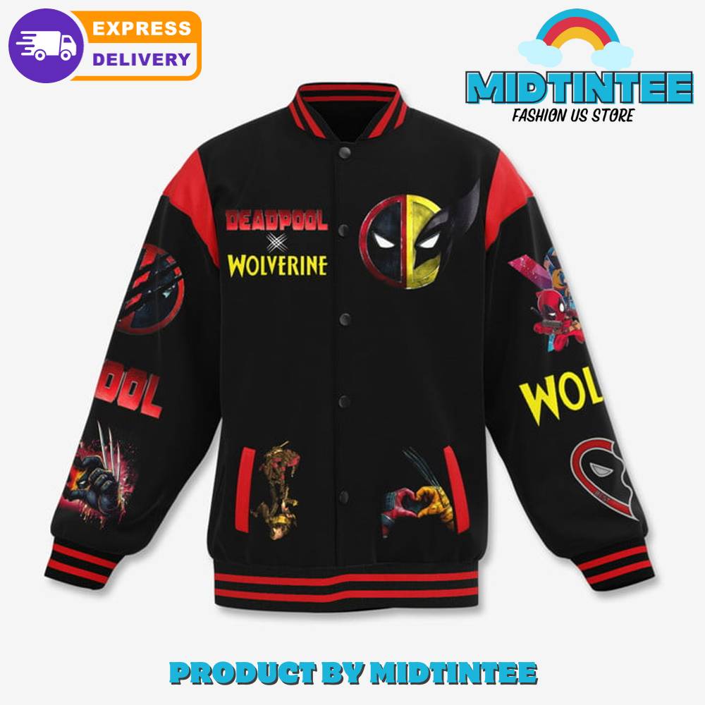 Deadpool And Wolverine We Are Best Friends Baseball Jacket