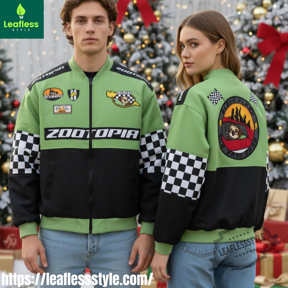 Disney Zootopia Flash Sloth Racing Bomber Jacket