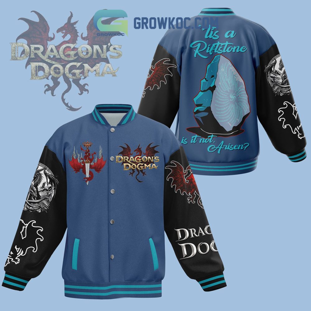Dragon'S Dogma Themed Varsity Jacket - Stylish &amp; Comfortable Gamer Apparel