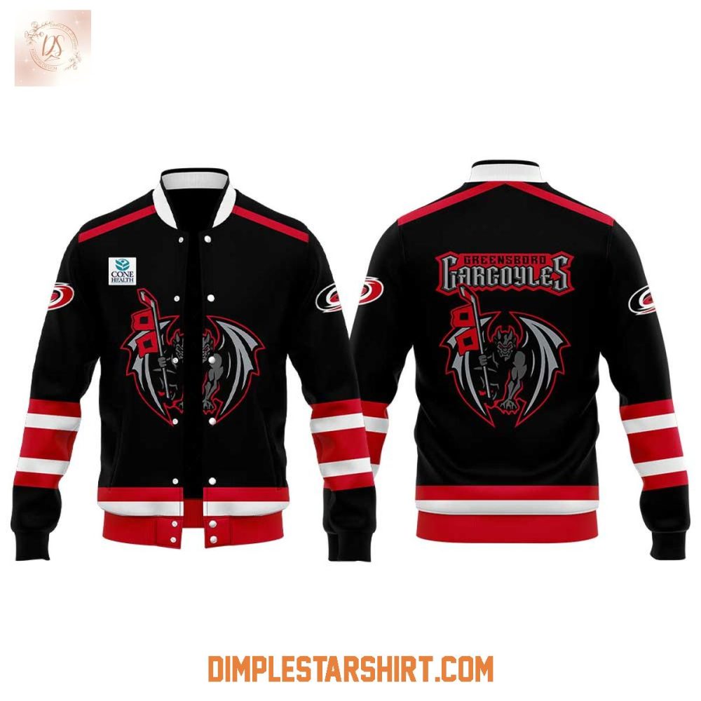Greensboro Gargoyles Canes Affiliation Black Baseball Jacket