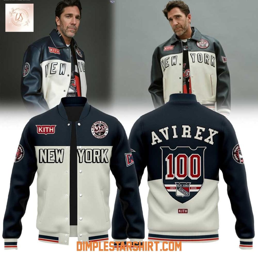 Henrik Lundqvist For Kith &amp; The New York Rangers Baseball Jacket
