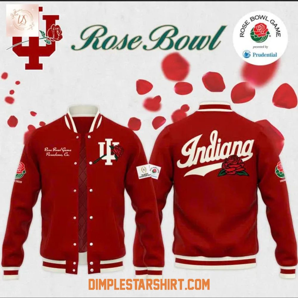 Indiana Hoosiers 2026 Rose Bowl Baseball Jacket