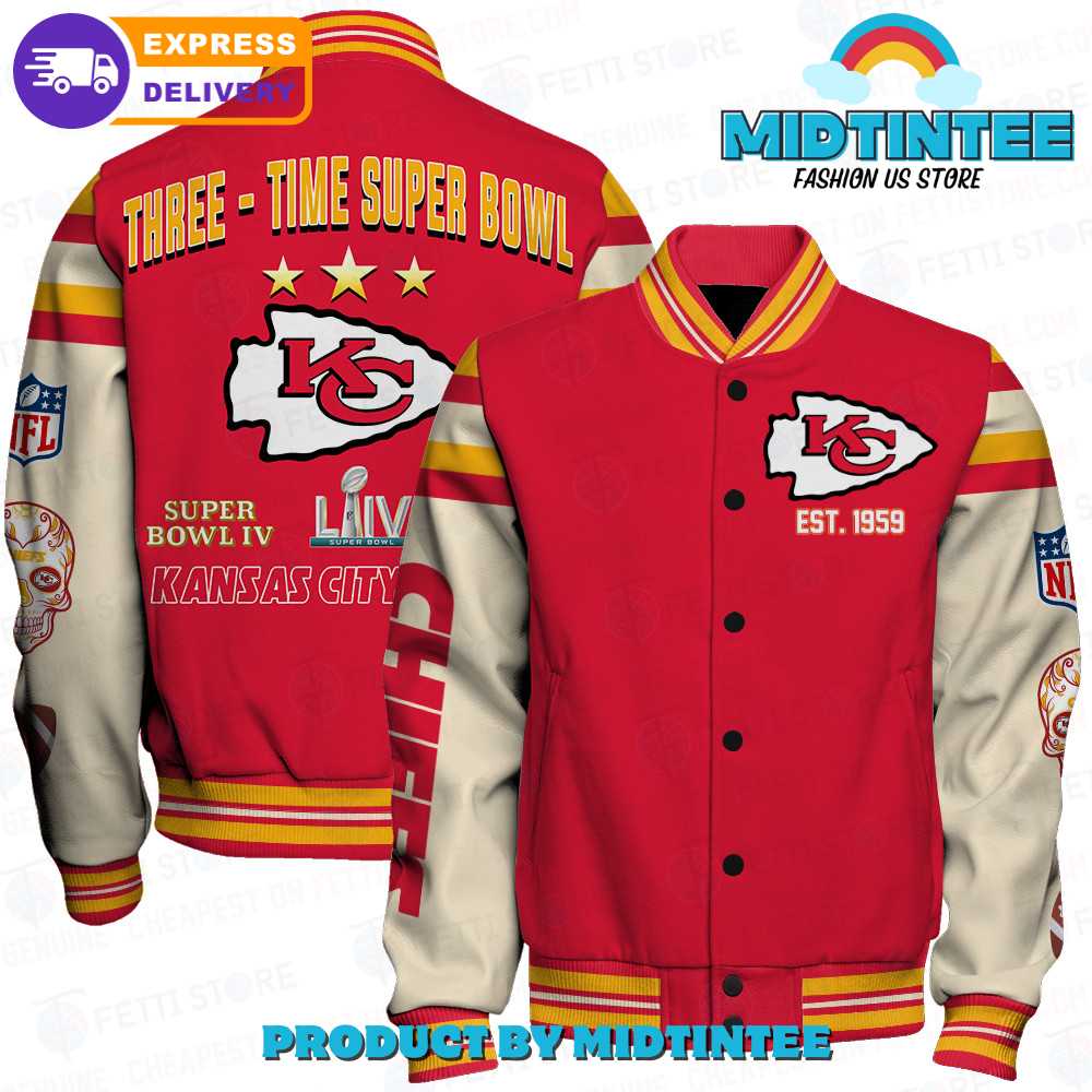 Three-Time Super Bowl Champions Varsity Jacket - Fast Shipping!