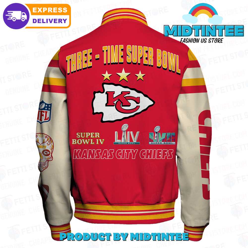 Three-Time Super Bowl Champions Varsity Jacket - Fast Shipping!