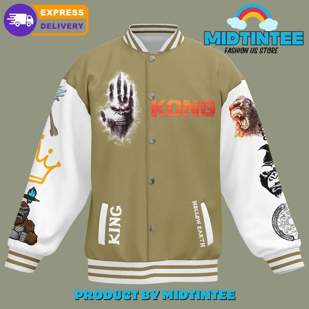Kong Varsity Jacket - Protector Of Humanity Design , Fast Shipping , Midtintee Fashion