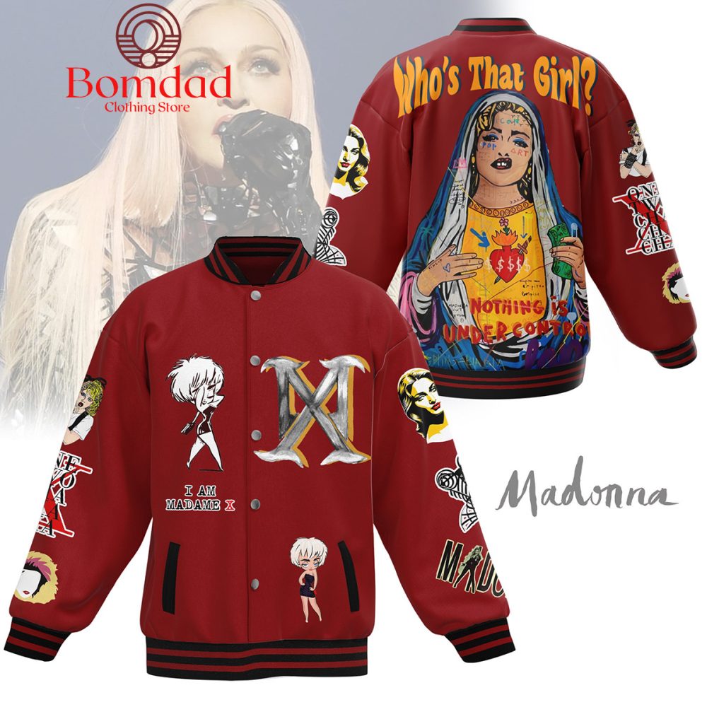 Madonna Who?S That Girl I Am Madame Baseball Jacket