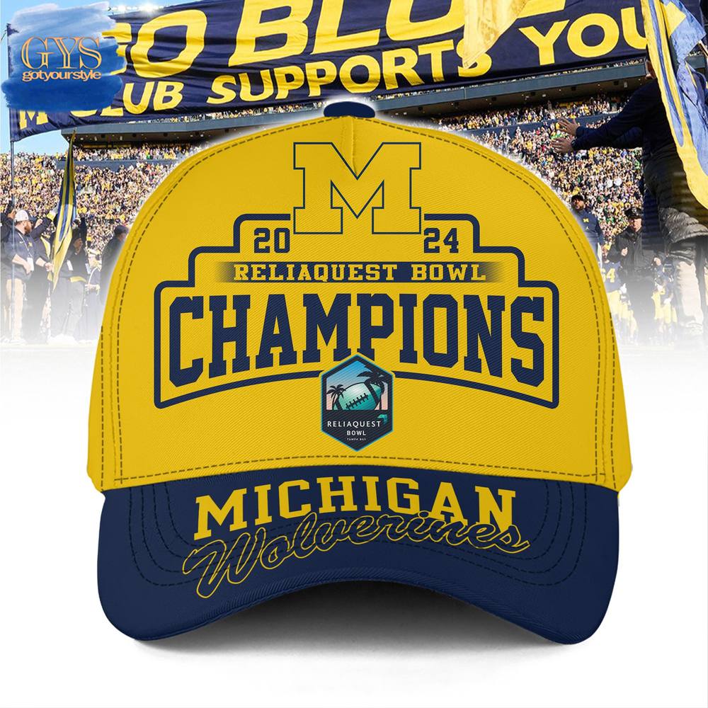 Michigan Wolverines Reliaquest Bowl Champions 2024 Classic Cap