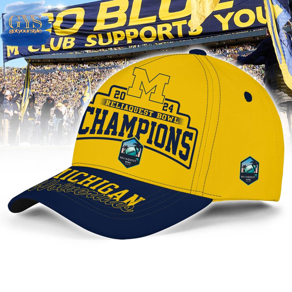 Michigan Wolverines Reliaquest Bowl Champions 2024 Classic Cap