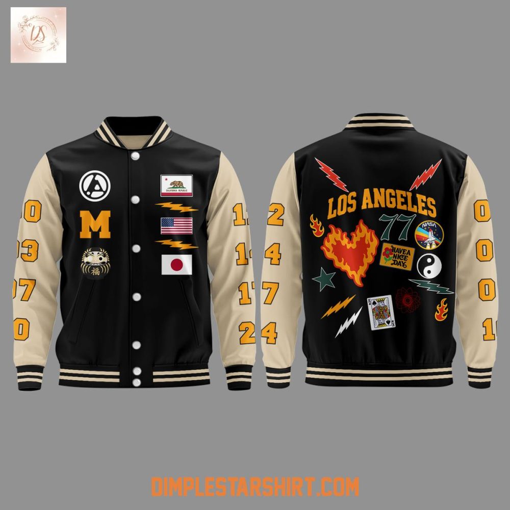 Mike Shinoda Linkin Park At Los Angeles Baseball Jacket