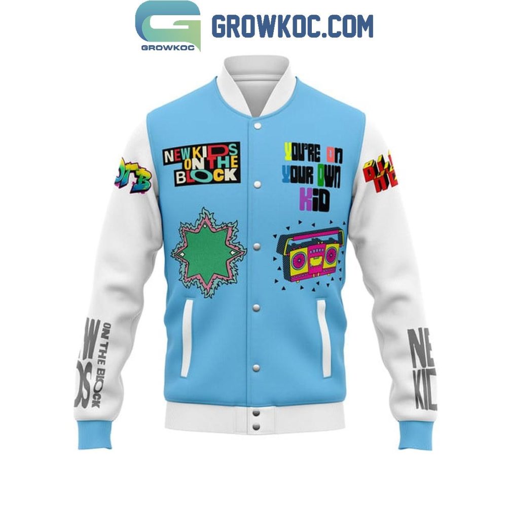 Retro 90S Varsity Jacket - New Kids Blockhead Design - Unisex Streetwear