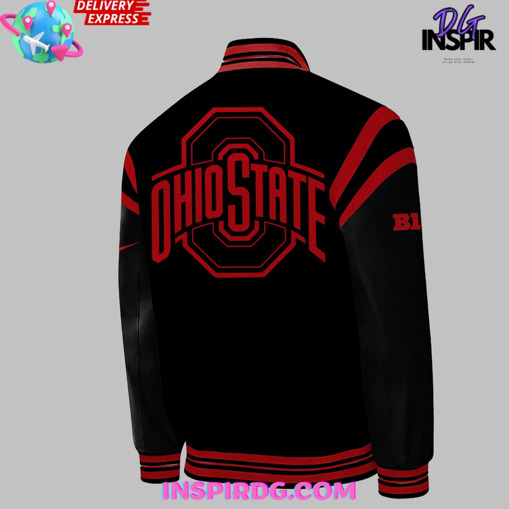 Ohio State Football Jesus Won 2024 Black Baseball Jacket
