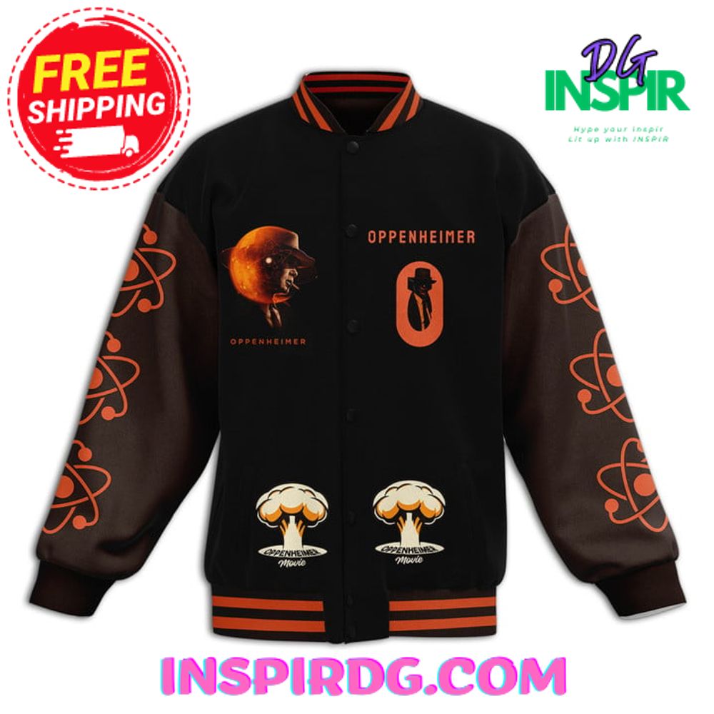 He Oppenheimer "The World Forever Changes" Baseball Jacket