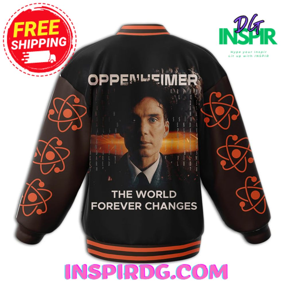 He Oppenheimer "The World Forever Changes" Baseball Jacket