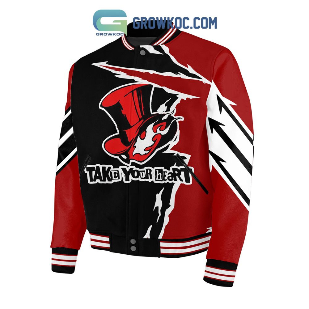 Stylish Anime-Inspired Varsity Jacket - Bold Red &amp; Black Design, Perfect For Fans!