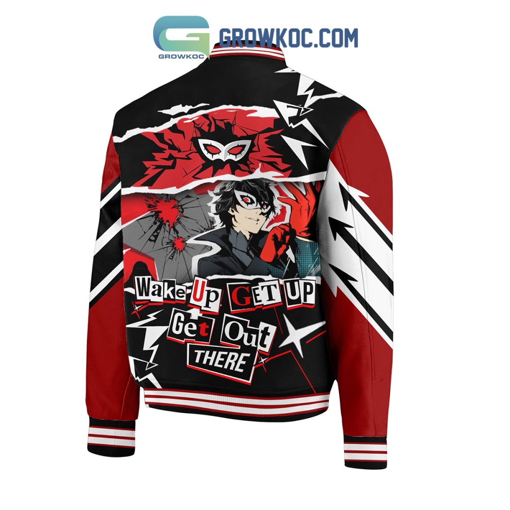 Stylish Anime-Inspired Varsity Jacket - Bold Red &amp; Black Design, Perfect For Fans!